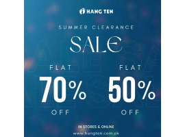 Hang Ten Summer Clearance Sale UP TO 70% off on Entire Stock